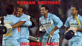 Incredible chased By Pathan Brothers  India Vs Srilanka (2009) 57 runs in 29 Balls InT20