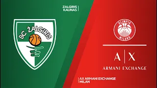 Zalgiris Kaunas - AX Armani Exchange Milan Highlights | Turkish Airlines EuroLeague, RS Round 28