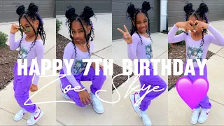LETTING ZOE OPEN 7 GIFTS UNTIL HER 7th BIRTHDAY!🥳 🎂💜 | birthday vlog