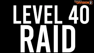 The Division 2 - LEVEL 40 RAIDS (Important Steps To Completion)