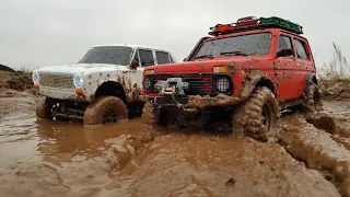 VAZ 4x4 vs Niva 4X4 ... An unexpected result on the roads. Offroad rc