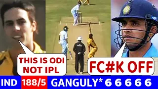 India Vs Australia 2007, When Johnson messed with Ganguly then Ganguly gave epic reply😱😱| Ind vs Aus