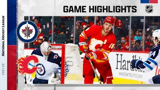 Jets @ Flames 2/21 | NHL Highlights 2022