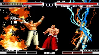 GORO DAIMON VS GEESE HOWARD! SUPER INTENSE  FIGHT KOF ARINO GAMES!