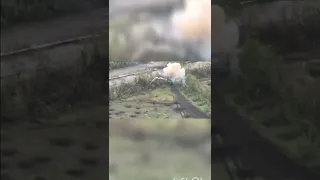 Взрыв русского танка