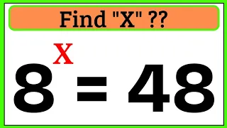 UAE | An amazing exponential equation challenge | Can You Solve | Find X??