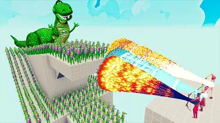 100x REX (Toy story) + 2x GIANT vs 3x EVERY GOD - Totally Accurate Battle Simulator TABS