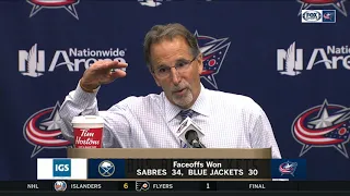 John Tortorella talks about how the Blue Jackets found a way to two points