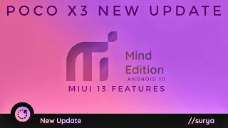 Miui Mind Edition 12.0.13.0 Poco X3 NFC Android 10 19th March Build