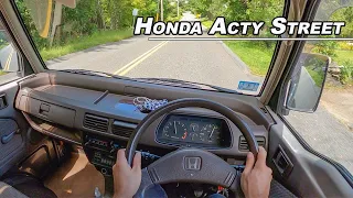 The 38 Horsepower Kei Car You Need To Drive! - 1992 Honda Acty Street Van POV (Binaural Audio)