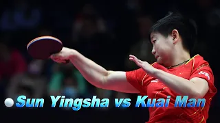 쑨잉샤 vs 콰이만 Sun Yingsha vs Kuai Man 孙颖莎 vs 蒯曼 | 2021 Grand Smashes Trials  Chinese Olympic Simulation