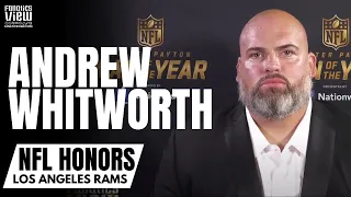 Andrew Whitworth Reacts to Winning Walter Payton Man of the Year Award at 2021 NFL Honors