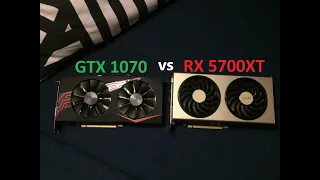 RX 5700XT VS GTX 1070. FPS TEST. 82 градуса у 1070!
