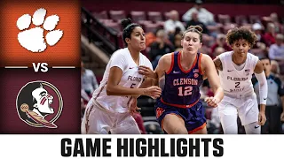 Clemson vs. Florida State Women's Basketball Highlights (2022-23)