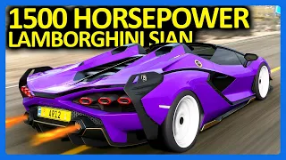 Forza Horizon 5 : 1500 Horsepower Lamborghini SIAN Build!! (FH5 How To Unlock Sian)