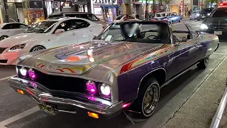 アメ車が跳ねる傾く擦る【ローライダーShibuya Nightアメ車Lowrider】ストリートパフォーマンス 2022/02/05