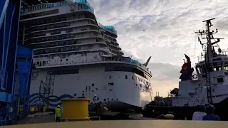 AIDA Nova float out 21st August 2018