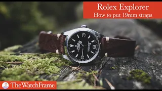 Putting 19mm straps in Rolex Explorer 124270