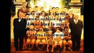 Los chicos del coro - Vois sur ton chemin letra