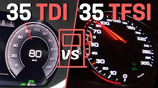 FUEL CONSUMPTION TEST ⛽ Audi A3 35 TDI vs Audi A4 35 TFSI