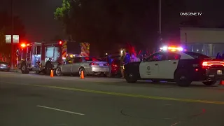 Drunk Driver Crashes Into Parked LAFD Engine | Los Angeles