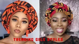 HOW TO TIE THIS TRENDING INSTSAGRAM GELE 2019 WITH ANKARA | OMAGLAMZ