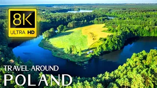 Travel Around Poland In 8k HDR - Best Place In Poland With Relaxing Music