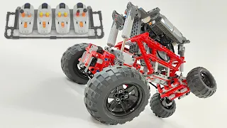 LEGO Mega Independent Suspension with Electric-Adjustable Clearance and Winch 4WD RC-Car