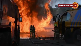 U.S & Dutch Firefighters at Royal Netherlands Air Force Fire and Rescue Training Center - FRTV NEWS