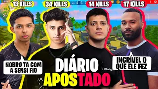 DIÁRIO APOSTADO! NOBRU FICOU VIVO CONTRA 15 PLAYERS E GARANTIU O BOOYAH! FT. CEROL, PELEZIN, GURAS!