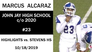 Marcus Alcaraz c/o 2020: Highlights vs. Stevens High School