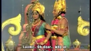 Mahalaxmi abandons Vishnu in heaven