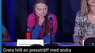 Greta Thunberg without a script to read from