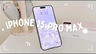 ♡ iphone 15 pro max - aesthetic unboxing