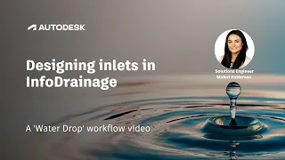 Designing inlets in InfoDrainage