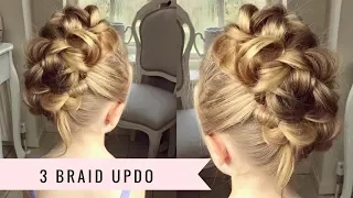 3 Braid Updo by SweetHearts Hair