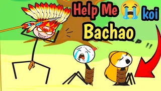 Help Me Koi Bachao - Pose Master (WEEGOON) - All levels 1- 10 Funny Stickman Brain Puzzle Game !