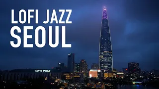 Lotte World Tower | Seoul, South Korea (Lofi Jazz) | 4K