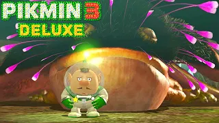 Pikmin 3 Deluxe Gameplay Walkthrough - Day 5 - Vehemoth Phosbat Boss (Nintendo Switch)