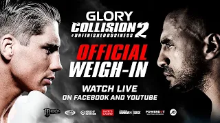 GLORY Collision 2 Official Weigh-Ins