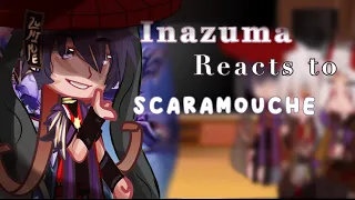 Inazuma reacts to scaramouche // genshinimpact x gacha// a bit of kazuscara//not accurate//cringe🥲