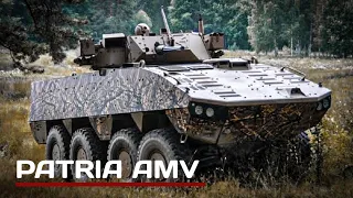 This is Patria AMV Armored Modular Vehicle : Fast Attack Vehicle