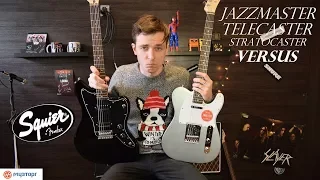 JAZZMASTER VS TELECASTER VS STRATOCASTER/ Сравнение и обзор Squier Affinity