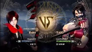 Soul Calibur VI- Epic Battle 38- Ruby (RWBY) VS Taki + Ivy VS Legal Talim