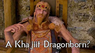 Jarl Balgruuf meets the Khajiit Dragonborn (AI voice meme)