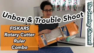 FISKARS Rotary Cutter Ruler Combo Unboxing Review ~ The Sewing Channel