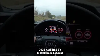 2023 Audi RS3 8y Milltek Race Exhaust take off #audirs3 #rs3 #audi #shorts #shortvideo