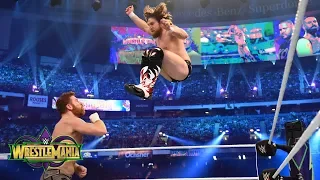 Daniel Bryan unleashes on Sami Zayn and Kevin Owens during his in-ring return: WrestleMania 34