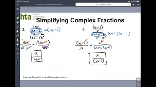 8.3 - Complex Fractions (Alg 2)