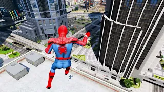 GTA 5 Spiderman Epic Stunts/Fails/Ragdolls with Winfrey Gaming Ep. 103 spider man funny moment)